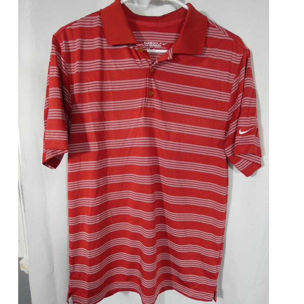 Nike Golf Tour Performance Dri-Fit Men's Small Polo Shirt Short Sleeves Athletic